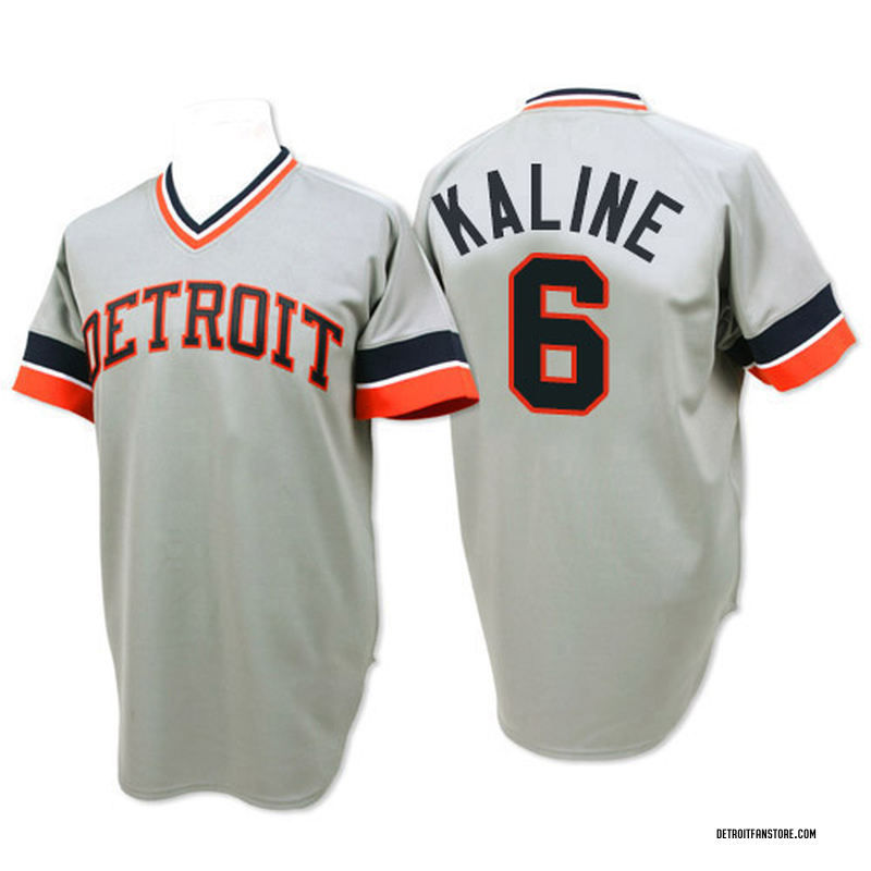 Al Kaline Men's Detroit Tigers 1968 Throwback Jersey - Grey Authentic