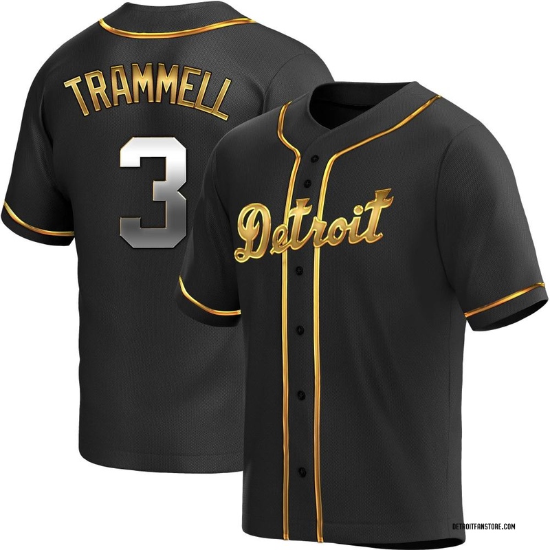 Alan Trammell Men's Detroit Tigers Pitch Fashion Jersey - Black Replica