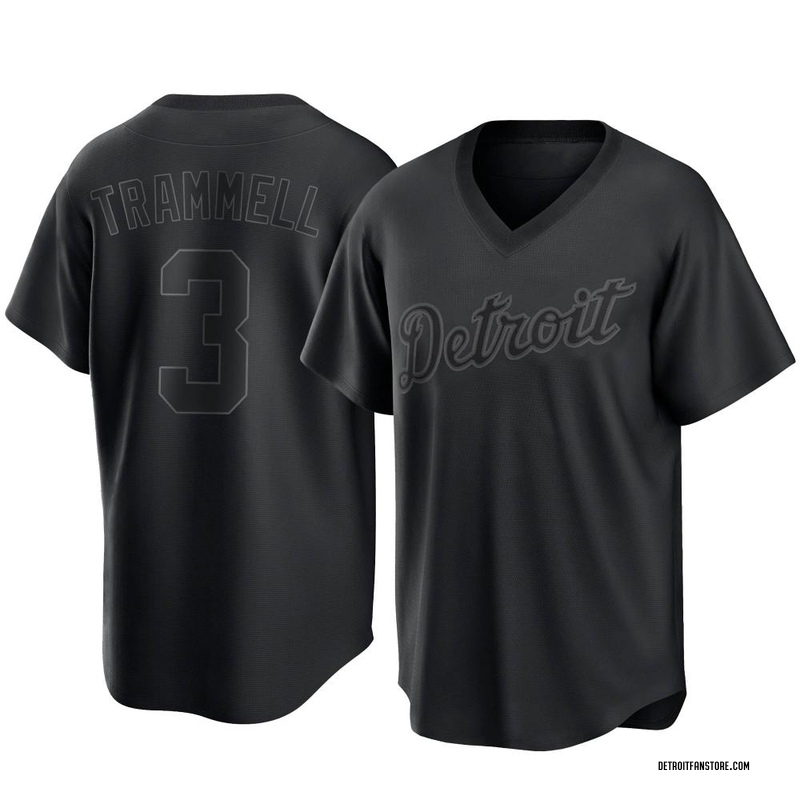 Alan Trammell Men's Detroit Tigers Pitch Fashion Jersey - Black Replica