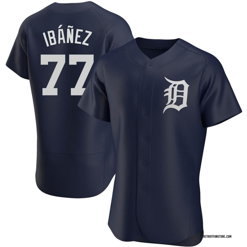 Men's Detroit Tigers Nike Navy Alternate Authentic Logo Team Jersey