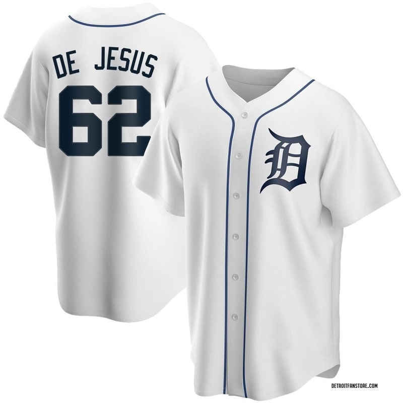 Angel De Jesus Men's Detroit Tigers Home Jersey - White Replica