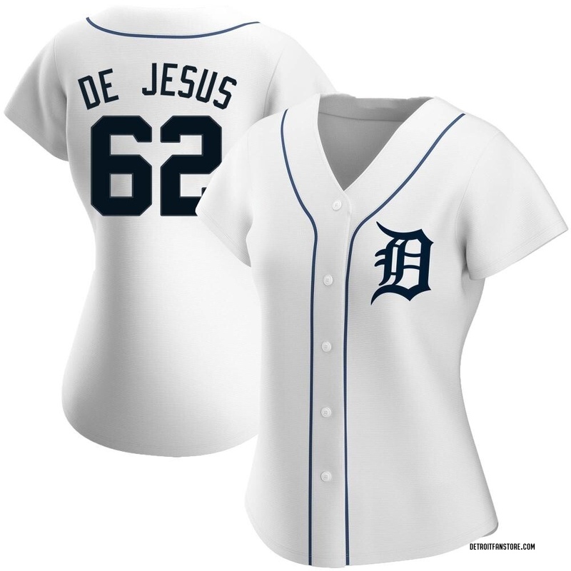 Angel De Jesus Women's Detroit Tigers Home Jersey - White Authentic