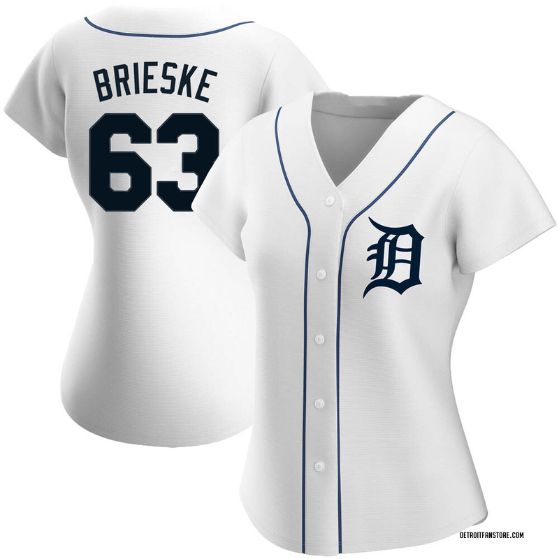 Beau Brieske Women's Detroit Tigers Home Jersey - White Authentic