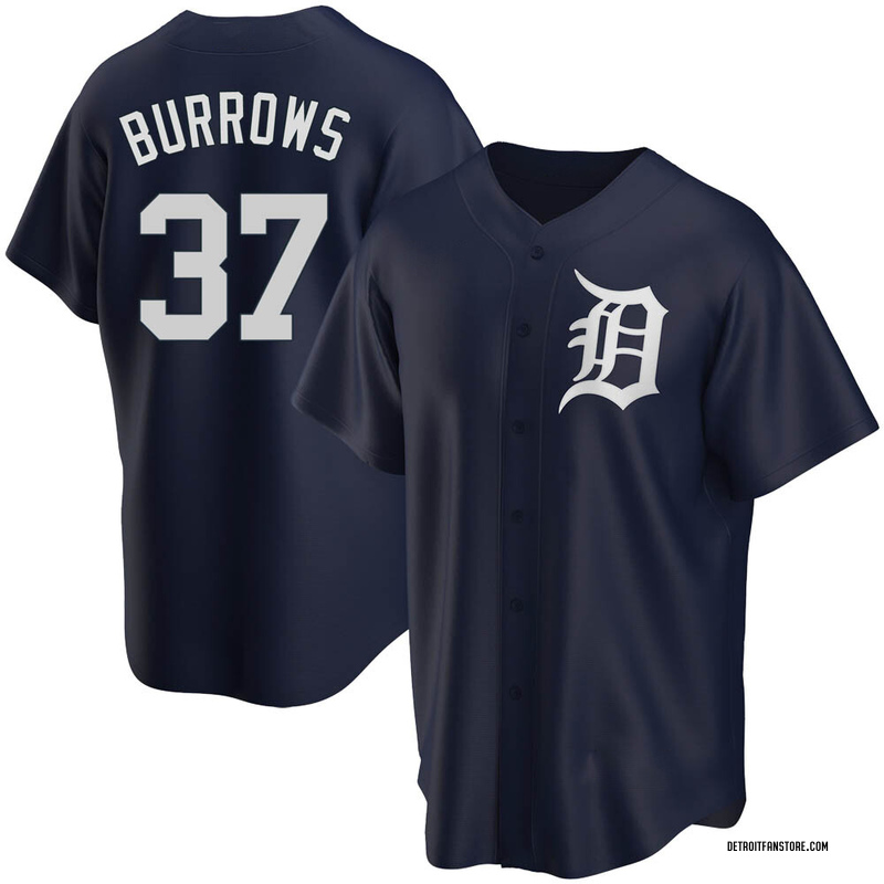 Beau Burrows Team Issued Detroit Tigers #55 Home Jersey (MLB AUTHENTICATED)