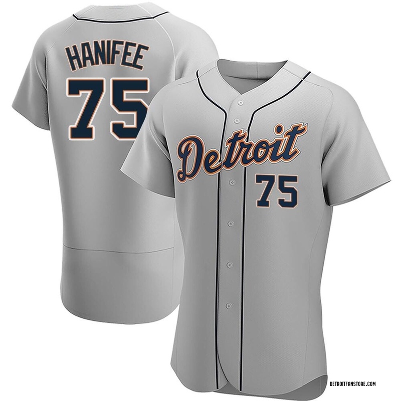 Brenan Hanifee Men's Detroit Tigers Snake Skin City Jersey - Black Authentic