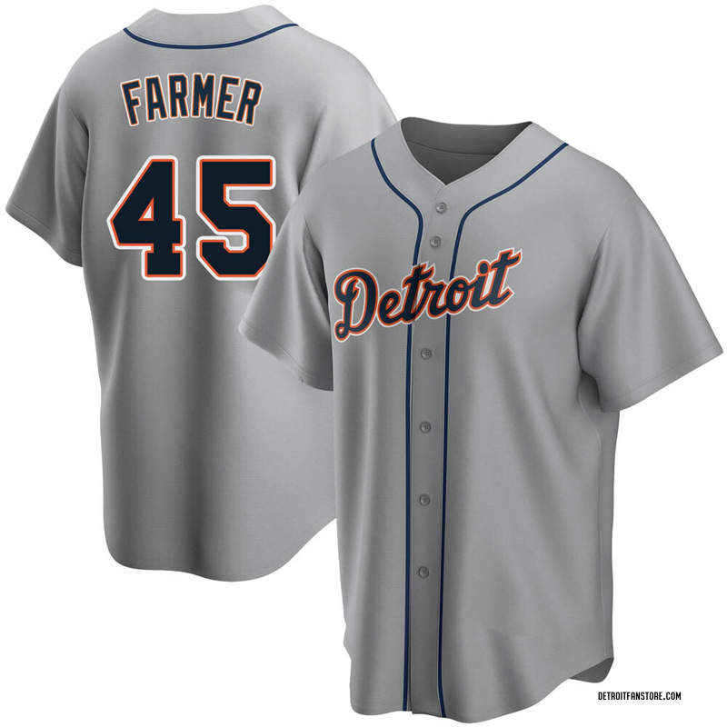 Top-selling Item] Buck Farmer 45 Detroit Tigers Gray Road 3D Unisex Jersey