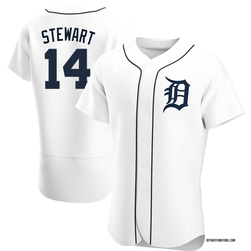 Christin Stewart Men's Detroit Tigers Home Jersey - White Authentic