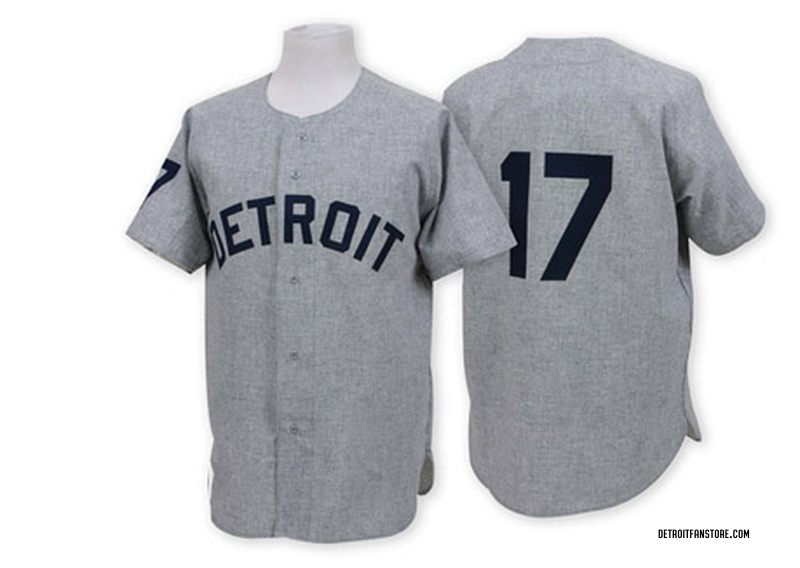 Al Kaline Men's Detroit Tigers 1968 Throwback Jersey - Grey Replica