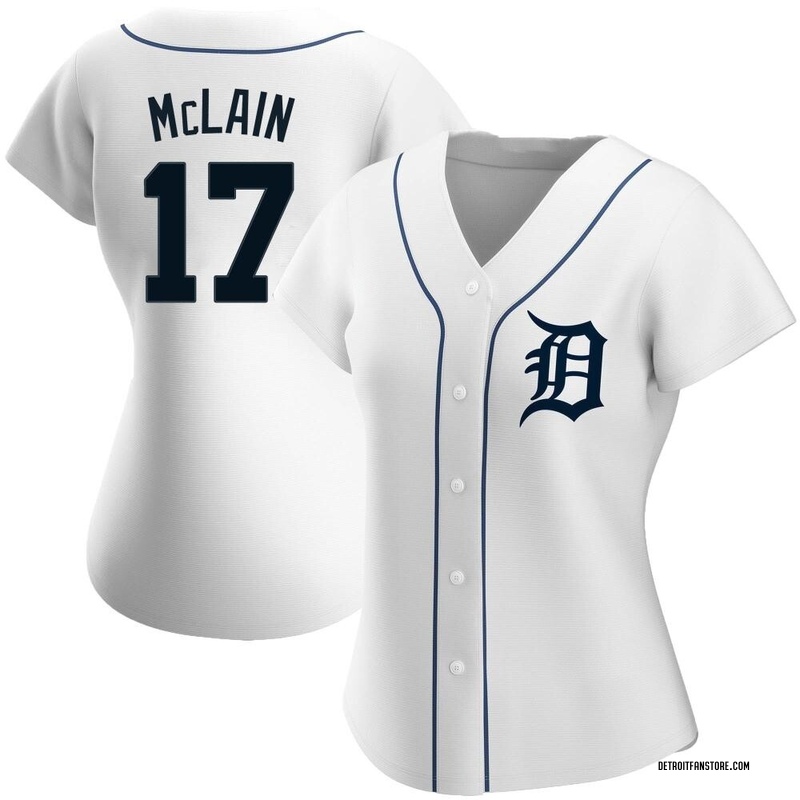 Denny McLain Women's Detroit Tigers Pitch Fashion Jersey - Black Authentic