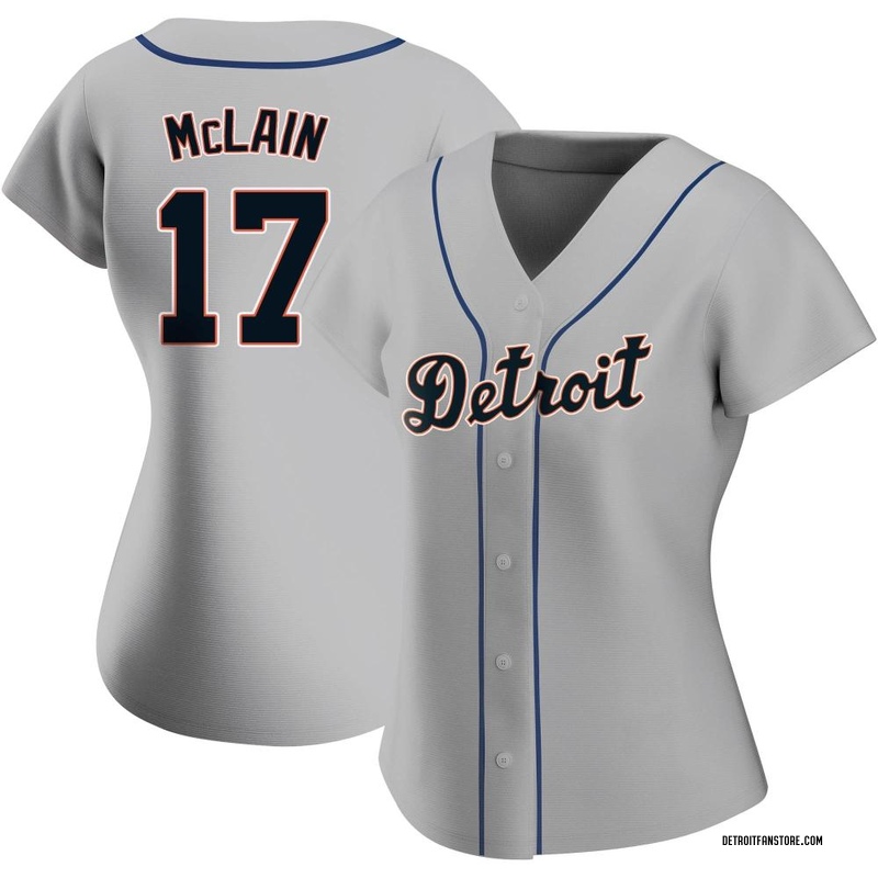 Denny McLain Women's Detroit Tigers Road Jersey - Gray Authentic