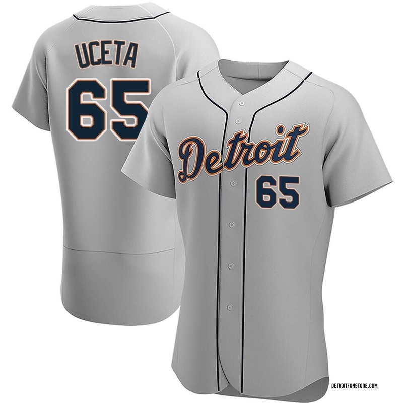 Edwin Uceta Women's Detroit Tigers Road Jersey - Gray Authentic