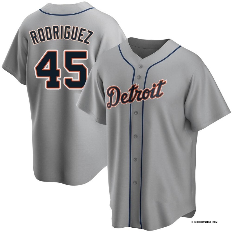 2022 Detroit Tigers Elvin Rodr�guez #45 Game Issued White Jersey El