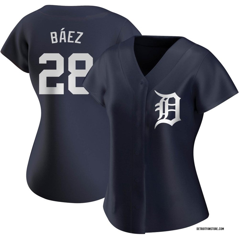 Javier Baez Women's Detroit Tigers Alternate Jersey - Navy Authentic