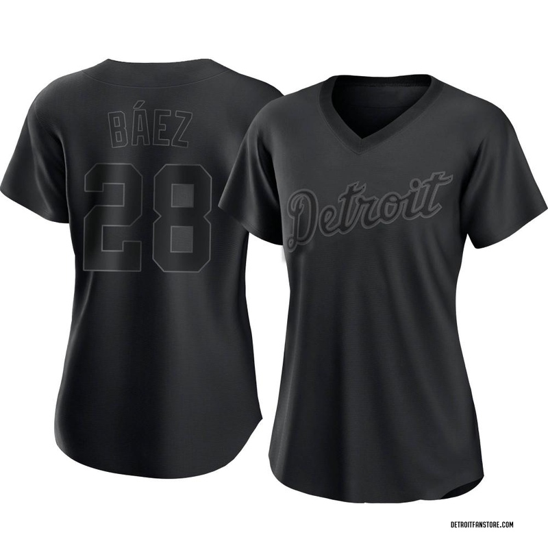 Javier Baez Youth Detroit Tigers Home Jersey - White Replica