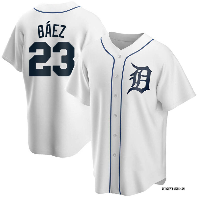 Javier Baez Detroit Tigers Youth Navy Backer T-Shirt 