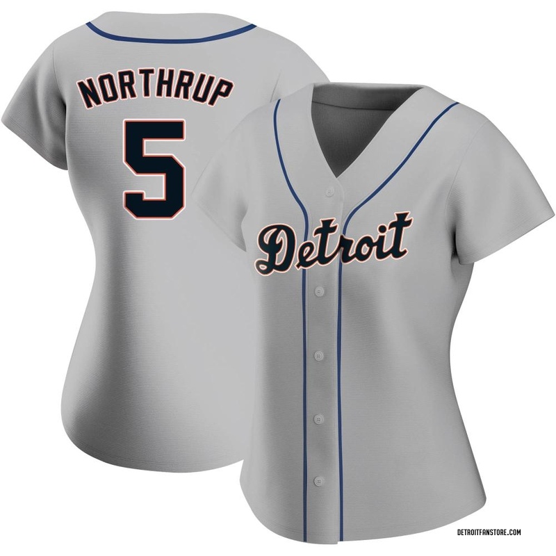 Jim Northrup Men's Detroit Tigers Road Jersey - Gray Authentic