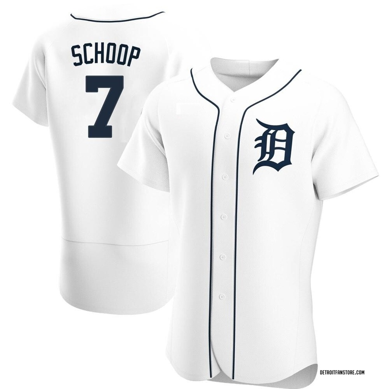 Jonathan Schoop Men's Detroit Tigers Home Jersey - White Authentic