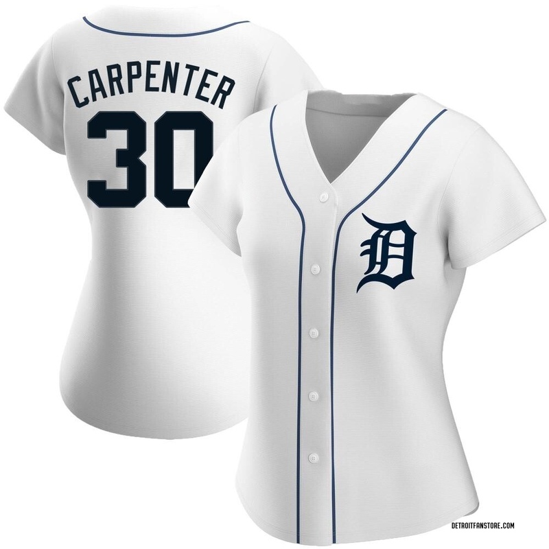 Kerry Carpenter Men's Detroit Tigers Home Jersey - White Authentic