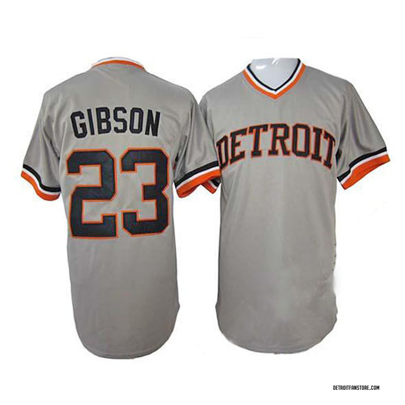 Kirk Gibson Men's Detroit Tigers 1968 Throwback Jersey - Grey