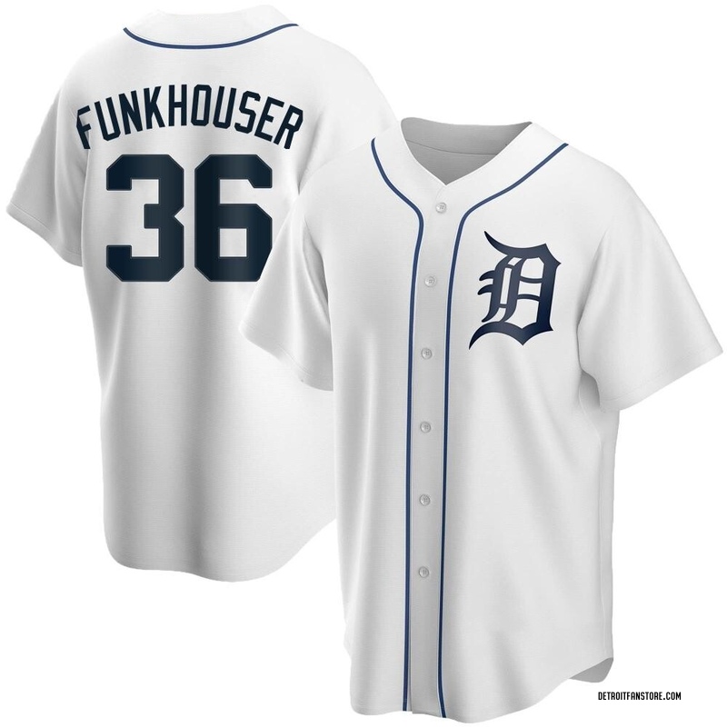 Kyle Funkhouser Men's Detroit Tigers Home Jersey - White Authentic