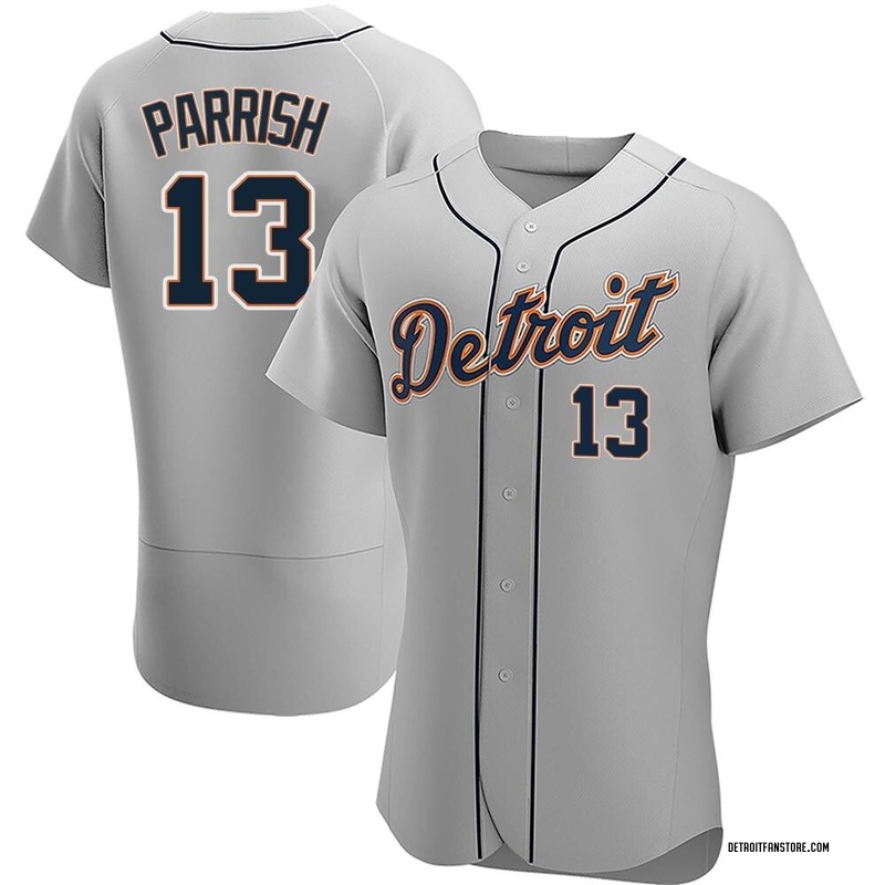 Lance Parrish Men's Detroit Tigers Road Jersey - Gray Authentic