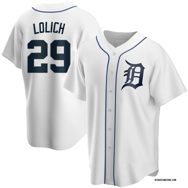 Mickey Lolich Men's Detroit Tigers Home Jersey - White Replica