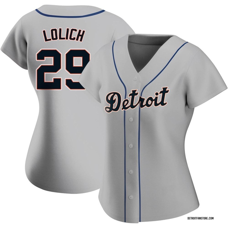 Mickey Lolich Women's Detroit Tigers Road Jersey - Gray Authentic