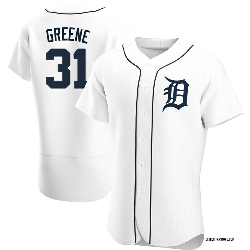 Framed Riley Greene Detroit Tigers Autographed White Nike Replica Jersey
