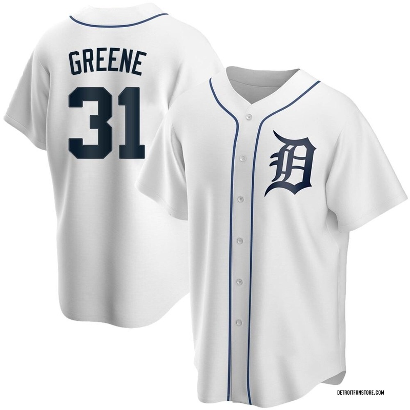 Riley Greene Youth Detroit Tigers Home Jersey - White Replica