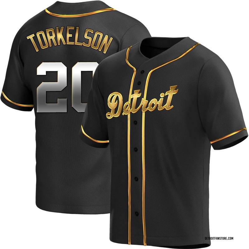Spencer Torkelson Men's Detroit Tigers Alternate Jersey - Black Golden  Replica