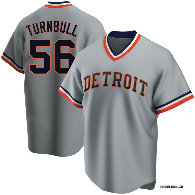 Spencer Turnbull Men's Detroit Tigers Road Cooperstown Collection Jersey -  Gray