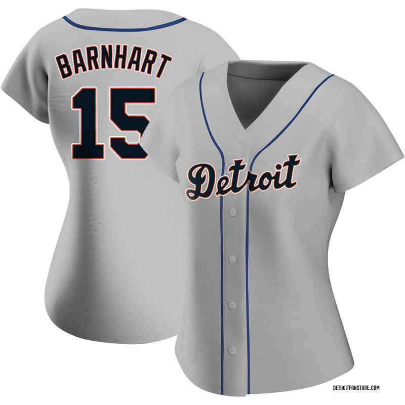 Tucker Barnhart #15 Detroit Tigers Game-Used Road Jersey With KB