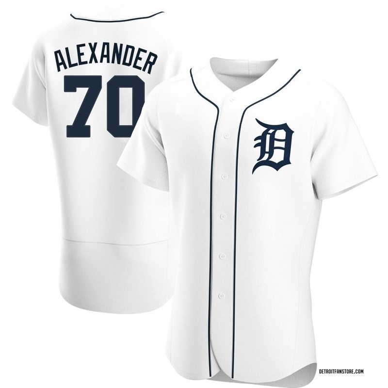 Tyler Alexander 70 Detroit Tigers Navy Alternate Jersey - Dingeas