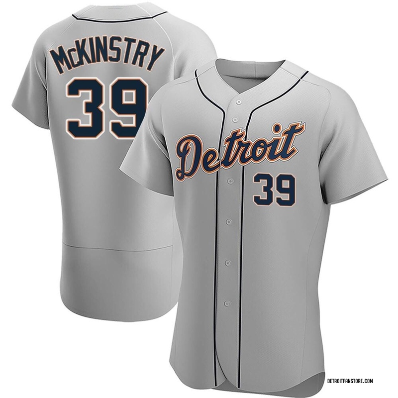 Tyler Holton Men's Detroit Tigers Road Jersey - Gray Authentic