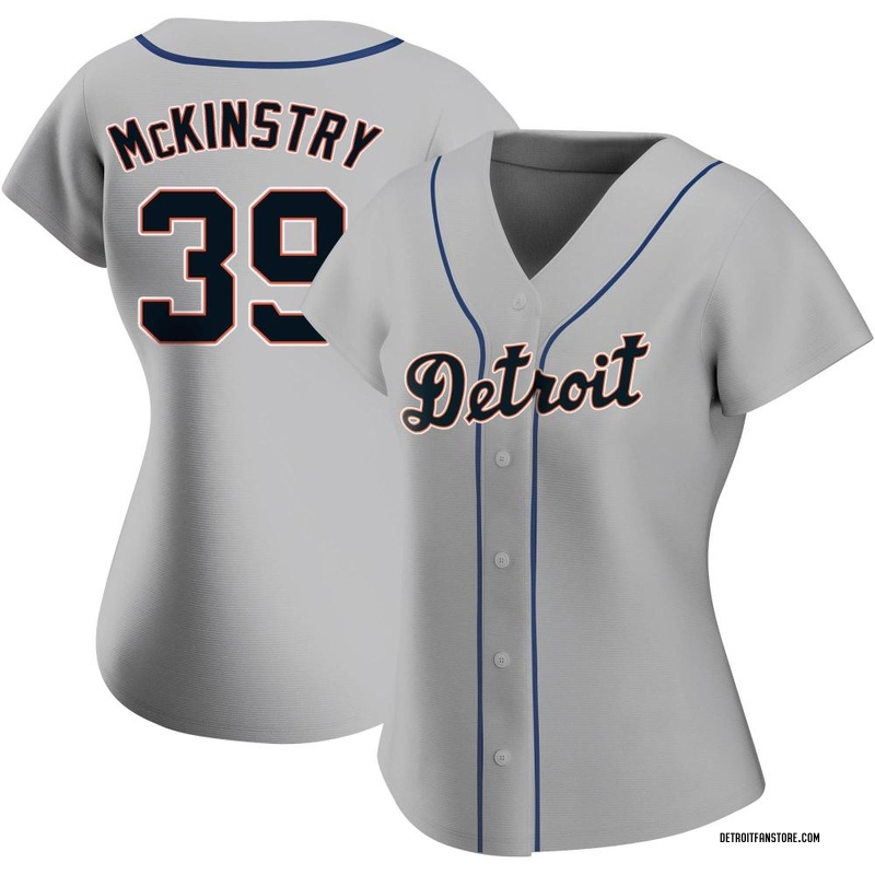 Zach McKinstry Men's Detroit Tigers Road Jersey - Gray Authentic