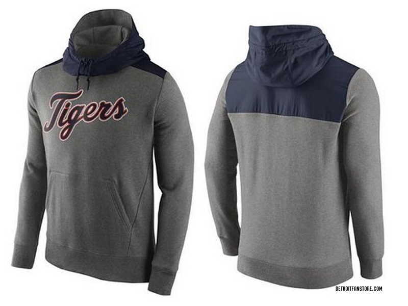 Detroit Tigers Nike Wordmark Therma Performance Pullover Hoodie - Mens